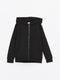 Hooded Basic Long Sleeve Boy Zippered Sweatshirt